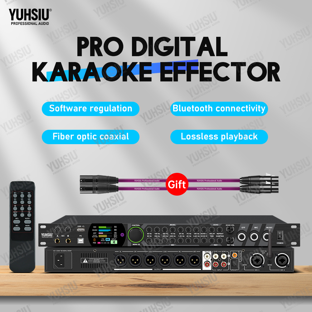 Audio Music Dj - YUHSIU Cyfrowy Procesor Efektów Karaoke Bluetooth