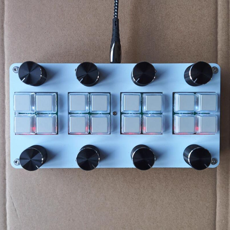 Midi Controller Pad - 8 przełączników i 8 pokręteł tłumienia