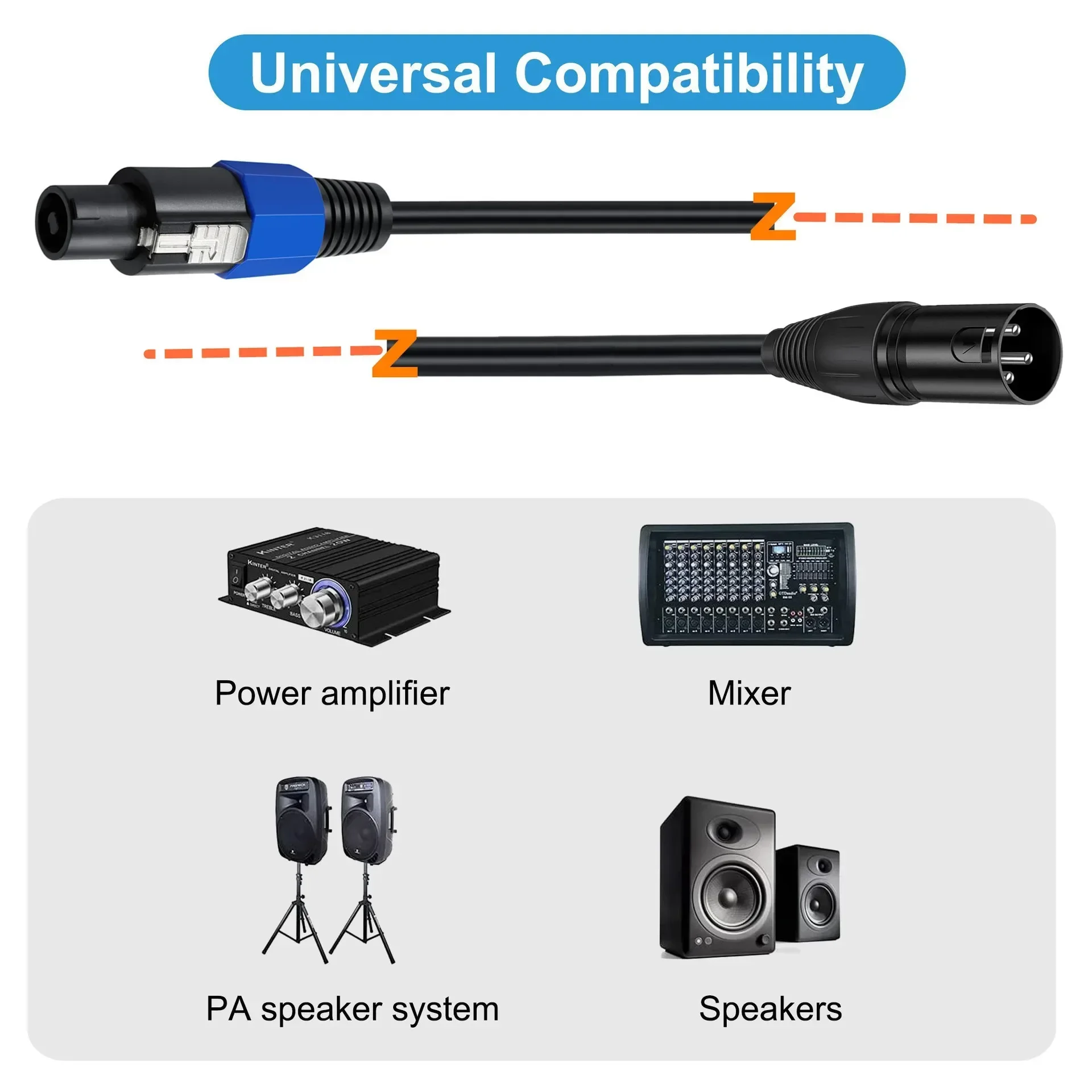 Speakon To XLR Cable Audio Jac – Audio Music Dj recenzja i cena