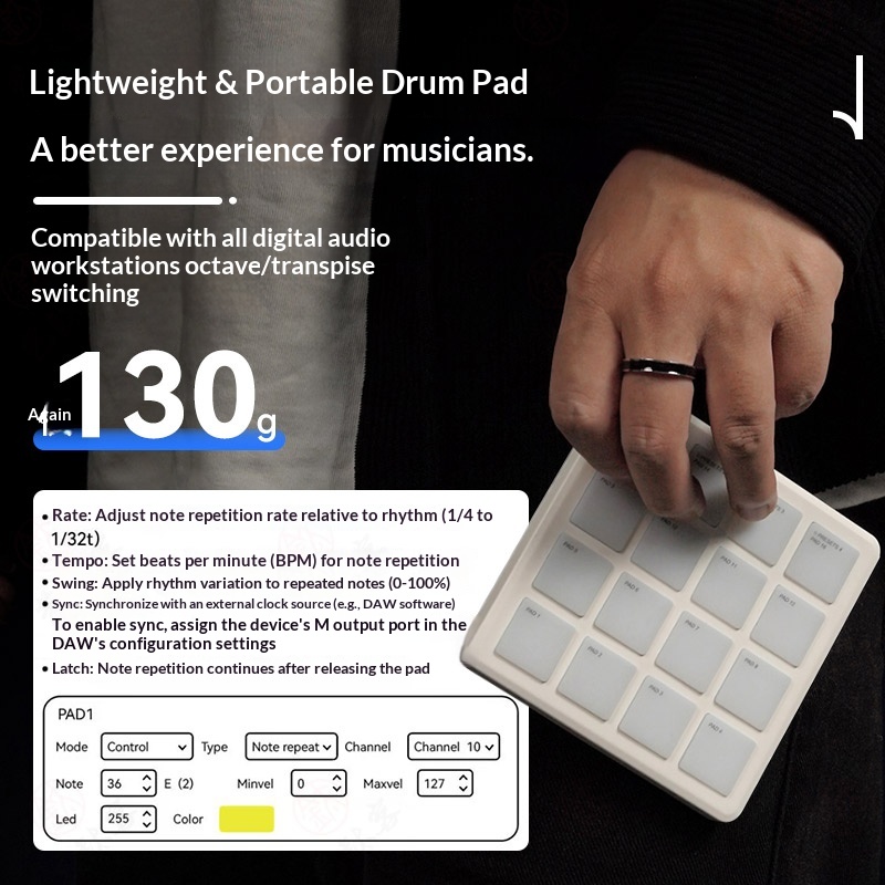 M-VAVE SMC-PAD POCKET Bezprzew – Midi Controller Pad recenzja i cena