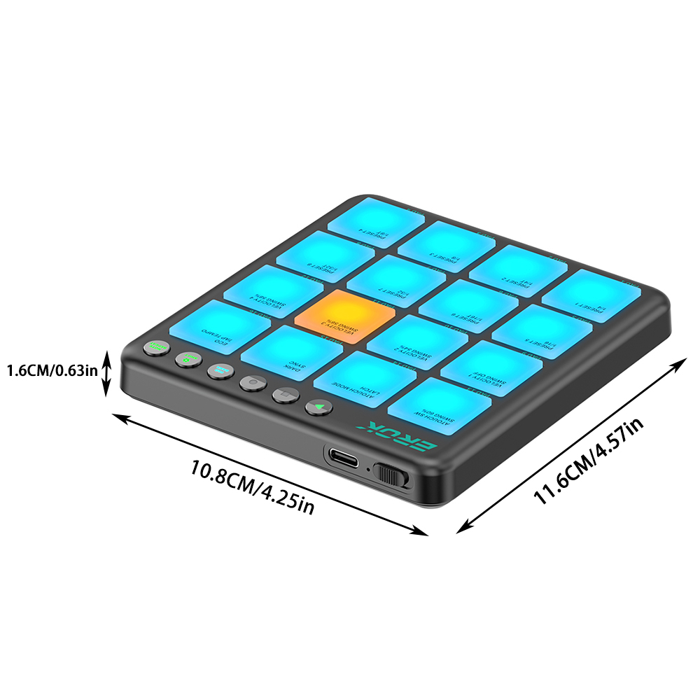 EROK Bezprzewodowy 16-padowy k – Midi Controller Pad recenzja i cena