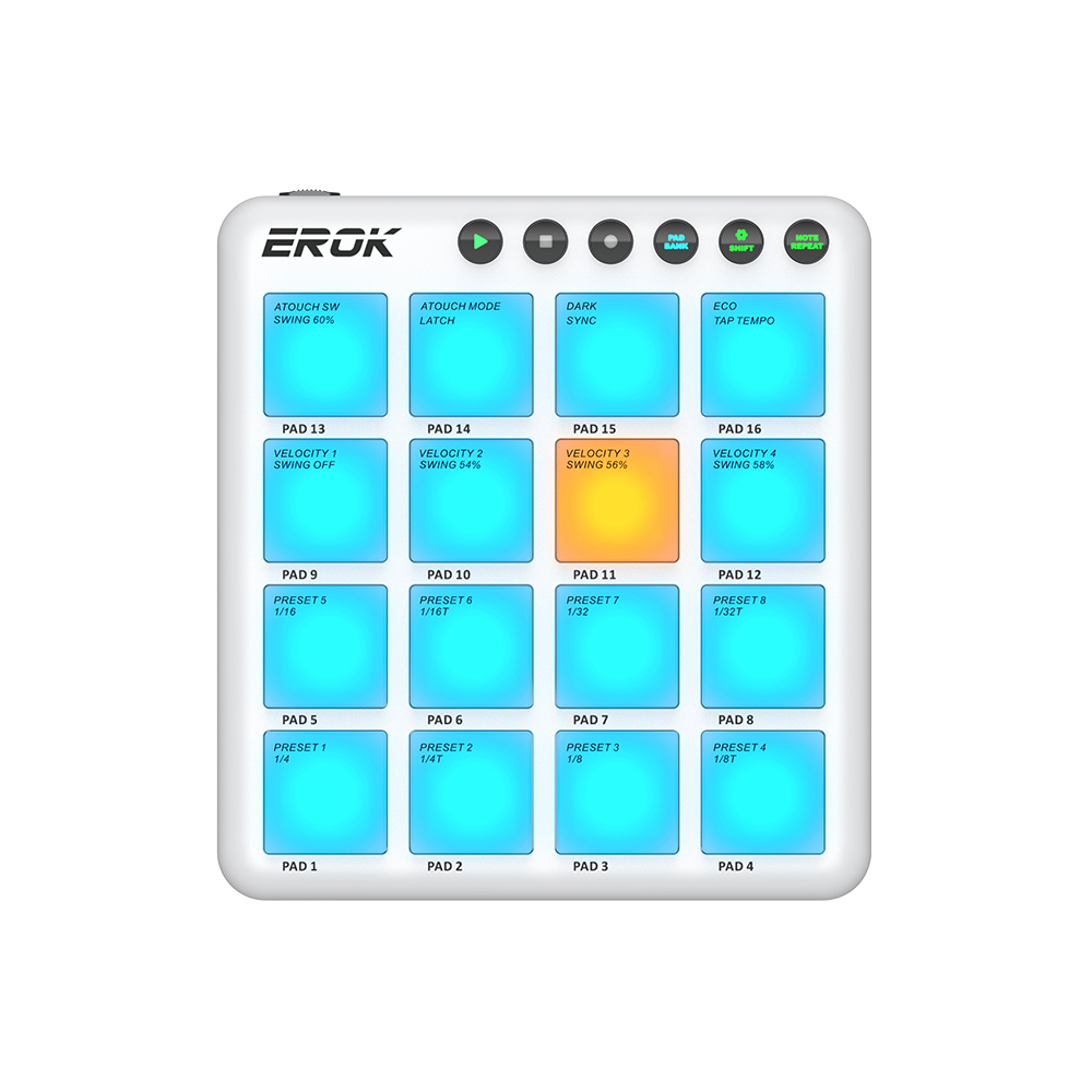 EROK Bezprzewodowy 16-padowy k – Midi Controller Pad recenzja i cena