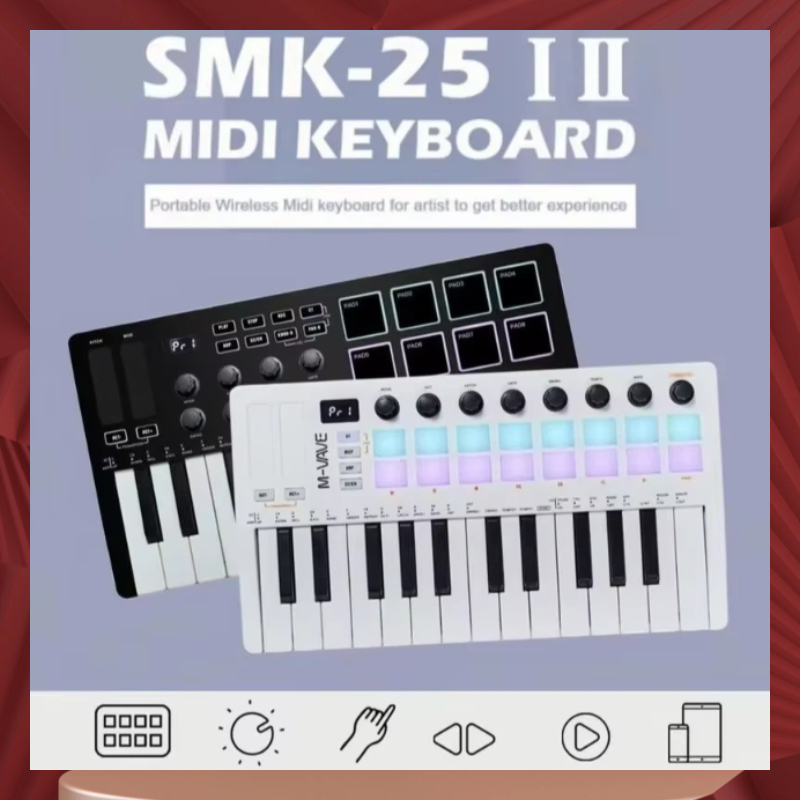 Klawiatura MIDI M-Vave Smk-25, – Midi Controller Pad recenzja i cena