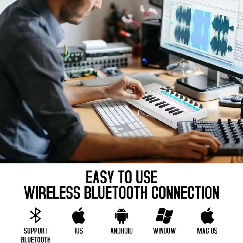 Klawiatura MIDI M-Vave Smk-25, – Midi Controller Pad recenzja i cena