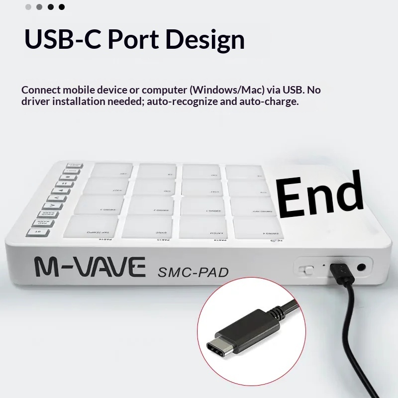 M Vave Smc Pad16 Bezprzewodowy – Midi Controller Pad recenzja i cena